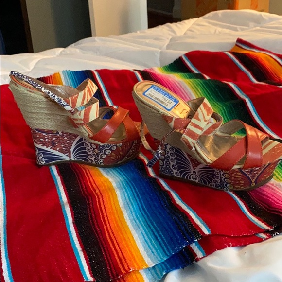 London Rebel Cayenne Wedge - Picture 2 of 3